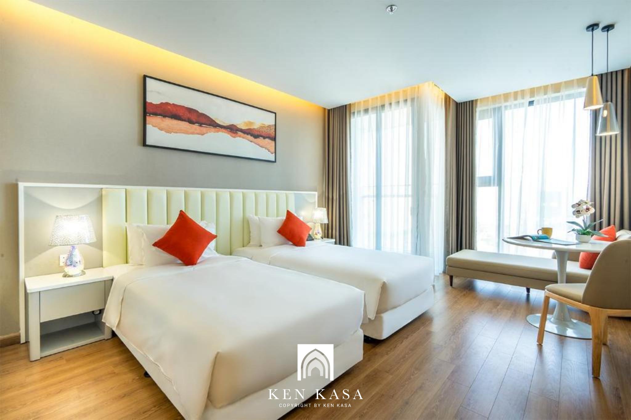 phòng deluxe của Phat Linh Hotel Ha Long
